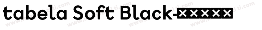 tabela Soft Black字体转换